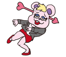 Funny Fuzzy Mouse 3 sticker #115724