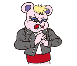Funny Fuzzy Mouse 3 sticker #115729