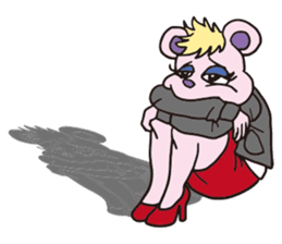 Funny Fuzzy Mouse 3 sticker #115730