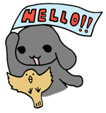rabbit Woo-tan sticker #116516