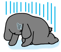 rabbit Woo-tan sticker #116518