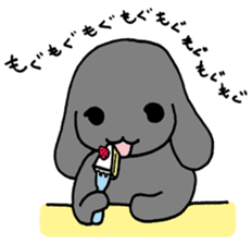 rabbit Woo-tan sticker #116523