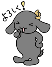 rabbit Woo-tan sticker #116548