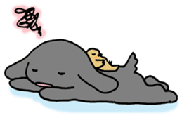 rabbit Woo-tan sticker #116550