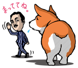 Mr.Figure&Churchill are always together! sticker #116996