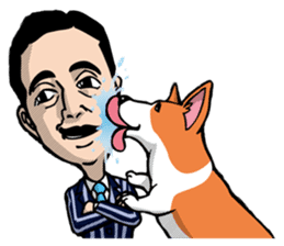 Mr.Figure&Churchill are always together! sticker #116997