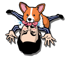 Mr.Figure&Churchill are always together! sticker #116998