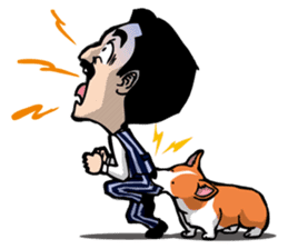 Mr.Figure&Churchill are always together! sticker #116999