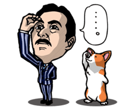 Mr.Figure&Churchill are always together! sticker #117004