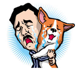 Mr.Figure&Churchill are always together! sticker #117007