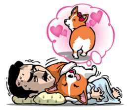 Mr.Figure&Churchill are always together! sticker #117011