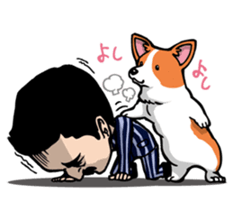 Mr.Figure&Churchill are always together! sticker #117015