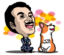 Mr.Figure&Churchill are always together! sticker #117016