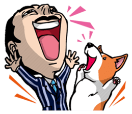 Mr.Figure&Churchill are always together! sticker #117029