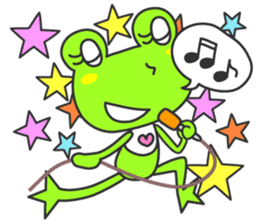 "KAERUN" of a frog sticker #117264
