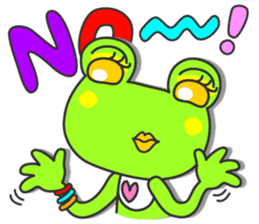 "KAERUN" of a frog sticker #117265