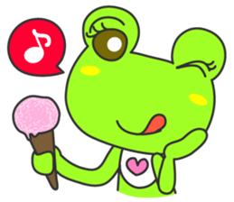 "KAERUN" of a frog sticker #117293