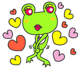 "KAERUN" of a frog sticker #117294