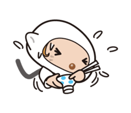 Was wearing a cat? One day of a girls sticker #117686