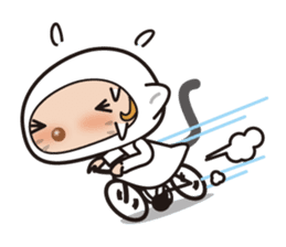 Was wearing a cat? One day of a girls sticker #117689