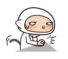 Was wearing a cat? One day of a girls sticker #117691