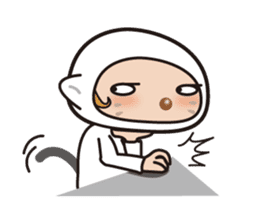 Was wearing a cat? One day of a girls sticker #117691