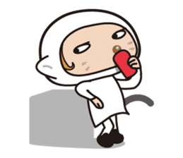 Was wearing a cat? One day of a girls sticker #117699