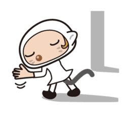 Was wearing a cat? One day of a girls sticker #117708