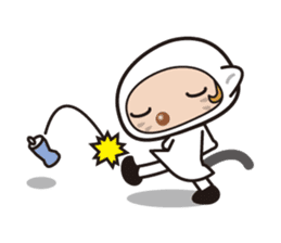 Was wearing a cat? One day of a girls sticker #117709