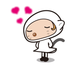 Was wearing a cat? One day of a girls sticker #117711