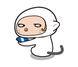 Was wearing a cat? One day of a girls sticker #117716