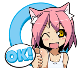 MOE-CAT-GIRL Stickers sticker #118127