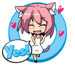 MOE-CAT-GIRL Stickers sticker #118129