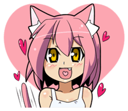 MOE-CAT-GIRL Stickers sticker #118131