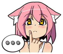 MOE-CAT-GIRL Stickers sticker #118136