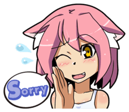 MOE-CAT-GIRL Stickers sticker #118137