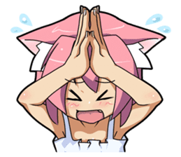 MOE-CAT-GIRL Stickers sticker #118143