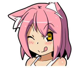 MOE-CAT-GIRL Stickers sticker #118147
