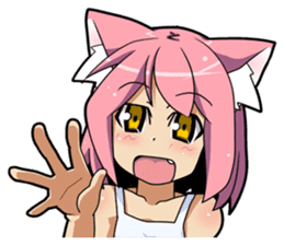 MOE-CAT-GIRL Stickers sticker #118149