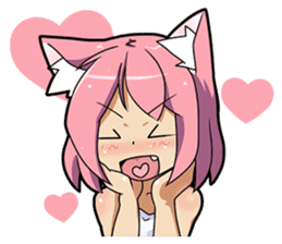 MOE-CAT-GIRL Stickers sticker #118150