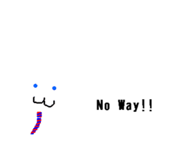 white "boss" rabbit: 40 ways to decline sticker #118705