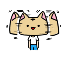 Cat head "Tanaka" sticker #119365