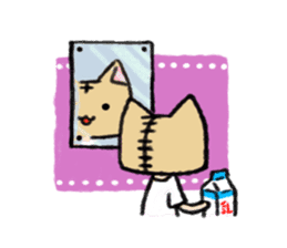 Cat head "Tanaka" sticker #119367