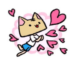 Cat head "Tanaka" sticker #119376