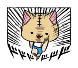 Cat head "Tanaka" sticker #119381