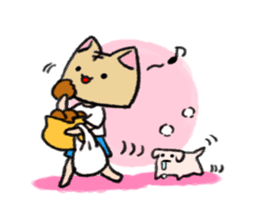 Cat head "Tanaka" sticker #119390