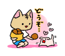 Cat head "Tanaka" sticker #119391