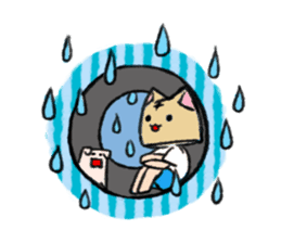 Cat head "Tanaka" sticker #119393