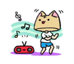 Cat head "Tanaka" sticker #119396