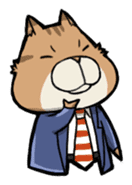 Squirrel's businessman at daily sticker #119759